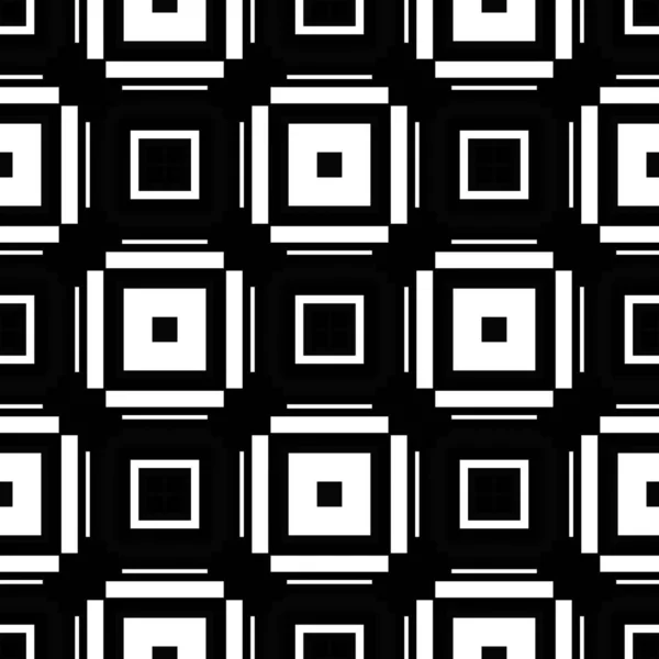 Sfondo Astratto Bianco Nero Con Forme Geometriche Quadrati — Foto Stock