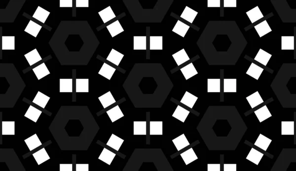 Kreative Einfache Schwarz Weiße Abstrakte Hintergrund Mit Geometrischen Formen — Stockfoto