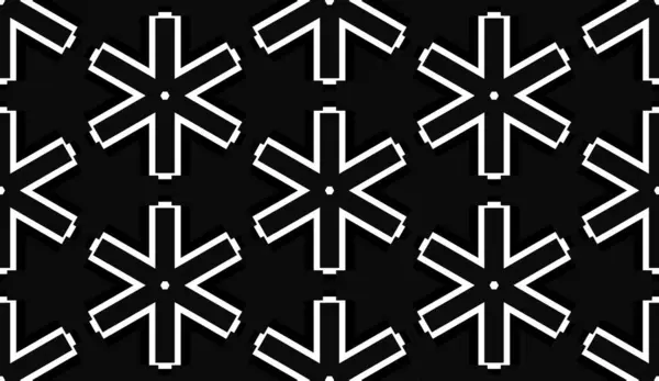 Einfache Schwarz Weiße Abstrakte Sterne Hintergrund — Stockfoto