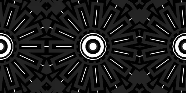 黒と白の抽象的な背景 丸い円 — ストック写真