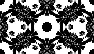 yatay dantel desen arka plan, oryantal mandala 