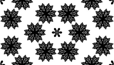 yatay soyut desen arka plan, oryantal mandala 