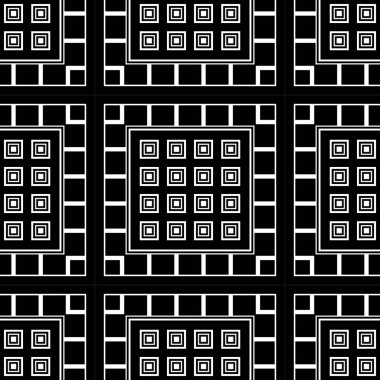 Siyah ve beyaz modern soyut desen 