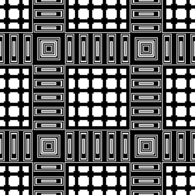 Siyah ve beyaz modern soyut desen 