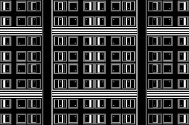 Siyah ve beyaz modern soyut desen 