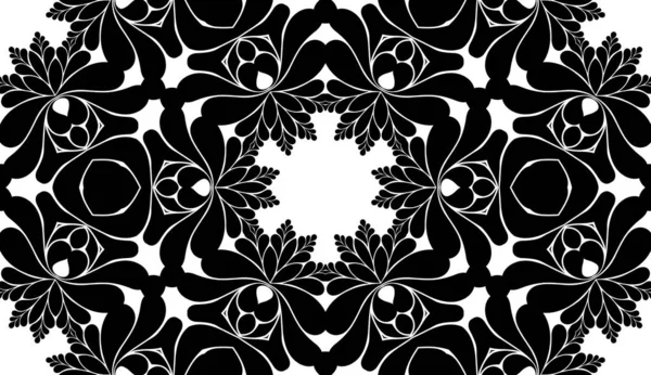 Fondo Patrón Abstracto Horizontal Mandala Oriental — Foto de Stock