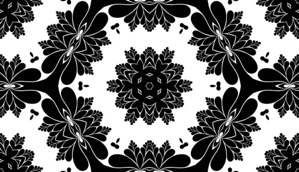Horizontal Abstract Pattern Background Oriental Mandala — Stock Photo, Image