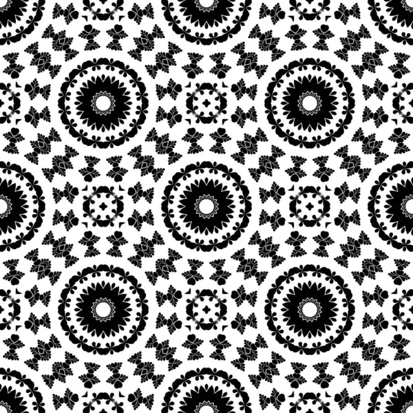 Μαύρο Και Άσπρο Φόντο Γεωμετρικά Σχήματα Καλειδοσκόπιο Για Διακόσμηση — Φωτογραφία Αρχείου