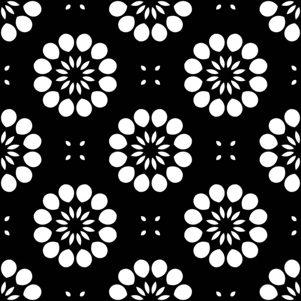 Чорно Білий Фон Геометричні Форми Декоративний Калейдоскоп — стокове фото