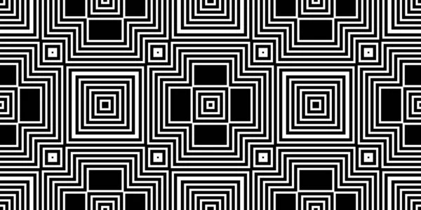 黑白单元格正方形和线条 — 图库照片