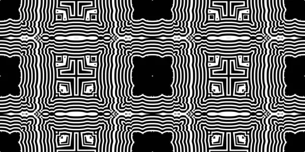 psychedelic black and white cells squares and lines