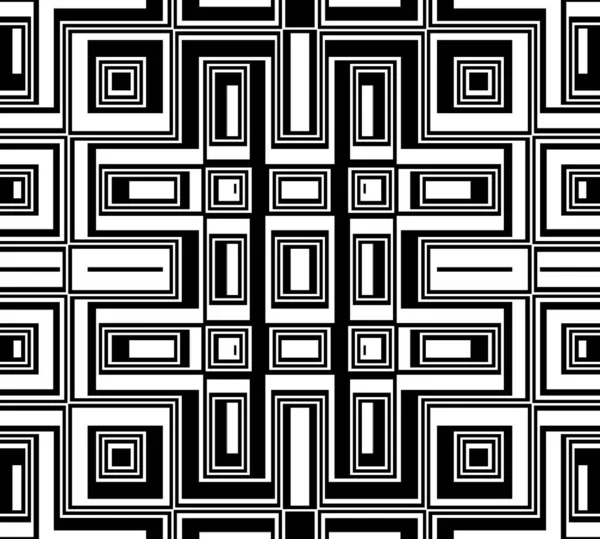 Black White Modern Abstract Pattern — Stock Photo, Image