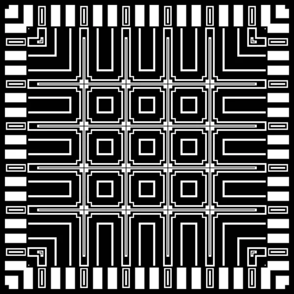 Μαύρο Και Άσπρο Μοντέρνο Αφηρημένο Μοτίβο — Φωτογραφία Αρχείου