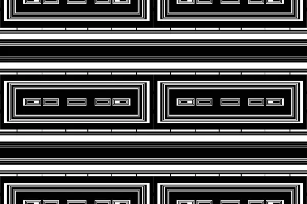 Чёрно Белый Современный Абстрактный Шаблон — стоковое фото
