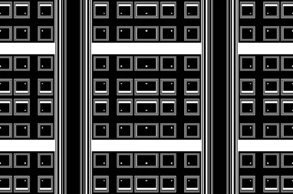 Чёрно Белый Современный Абстрактный Шаблон — стоковое фото
