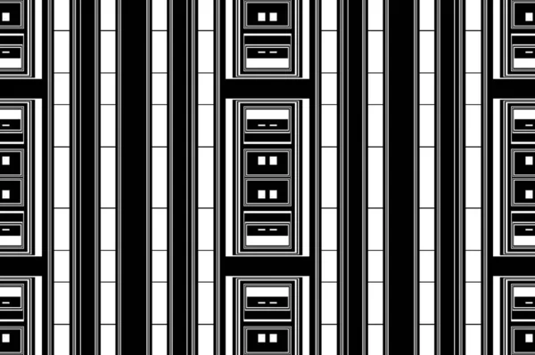 Černý Bílý Moderní Abstraktní Vzor — Stock fotografie