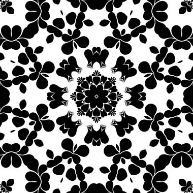 Siyah beyaz modern soyut desen arka plan