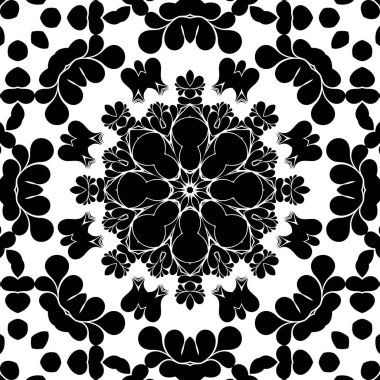 Siyah beyaz modern soyut desen arka plan