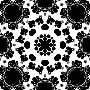 Siyah beyaz geometrik soyut desen arka plan