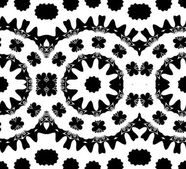 Siyah beyaz geometrik soyut desen arka plan