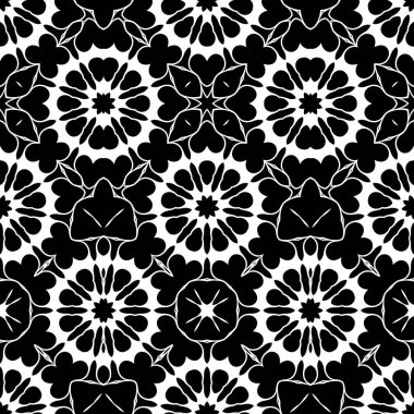 Siyah beyaz geometrik soyut desen arka plan