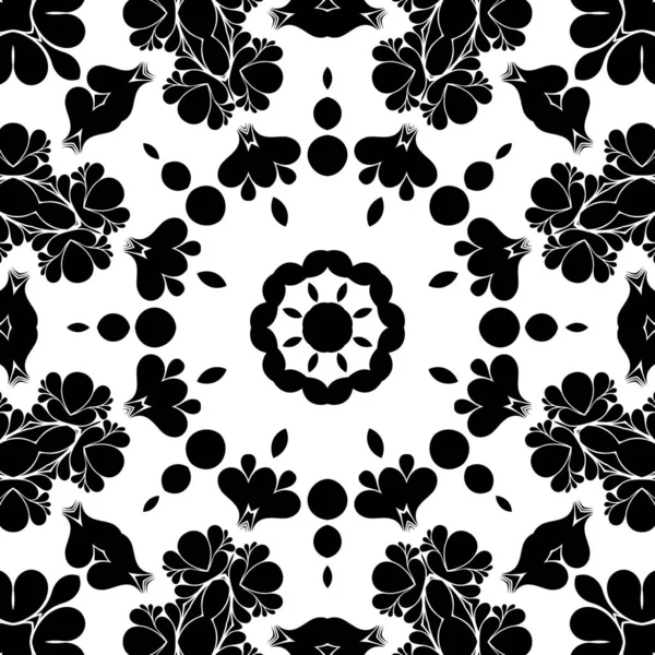 Černobílá Geometrický Abstraktní Vzor Pozadí — Stock fotografie