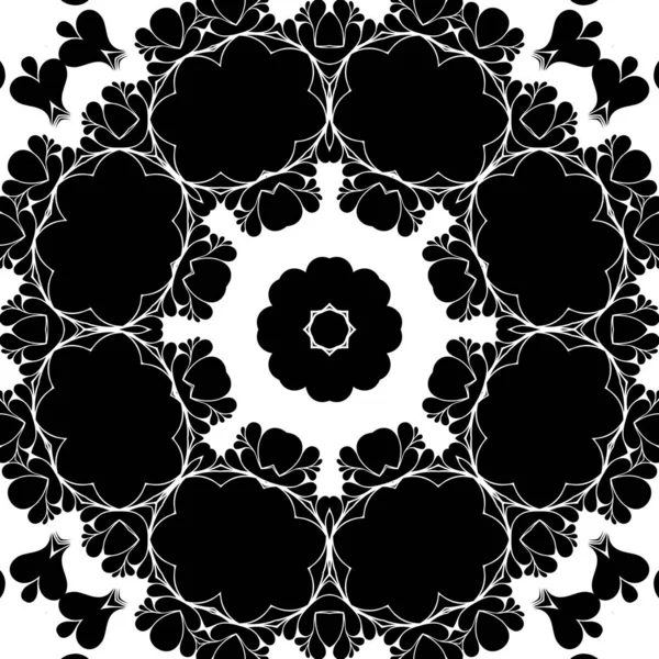 黑白几何抽象图案背景 — 图库照片