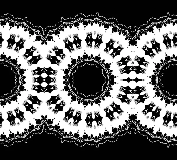 Černobílá Geometrický Abstraktní Vzor Pozadí — Stock fotografie