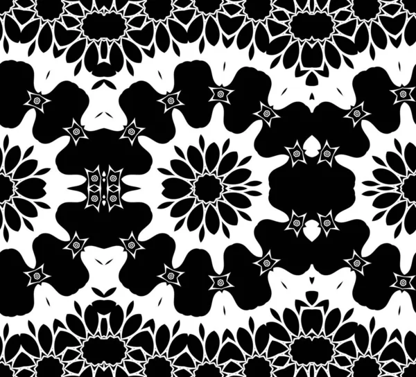 Black White Geometric Abstract Pattern Background — Stock Photo, Image