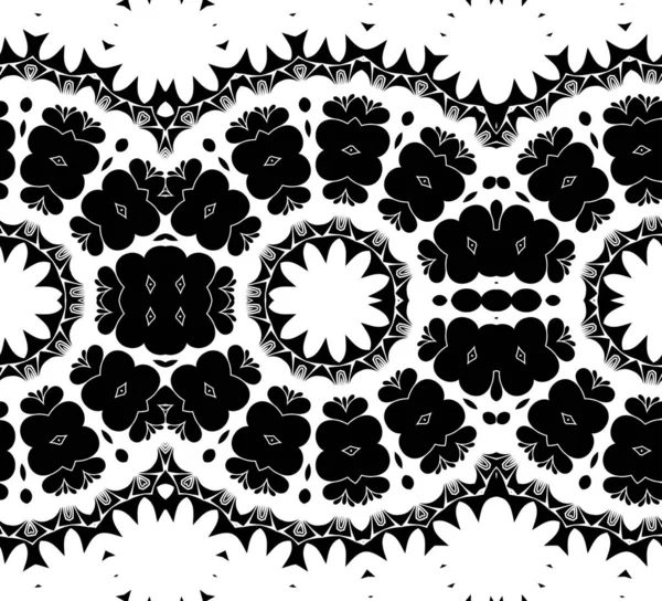 Black White Geometric Abstract Pattern Background — Stock Photo, Image