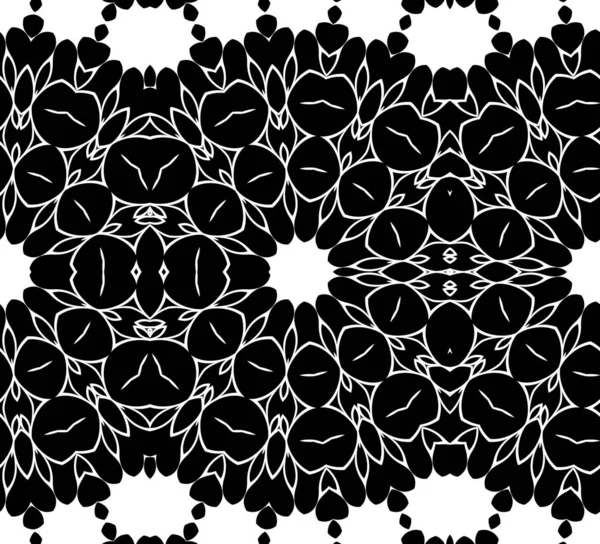 Zwart Wit Geometrische Abstracte Patroon Achtergrond — Stockfoto