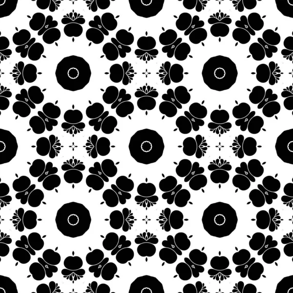 Zwart Wit Geometrische Abstracte Patroon Achtergrond — Stockfoto