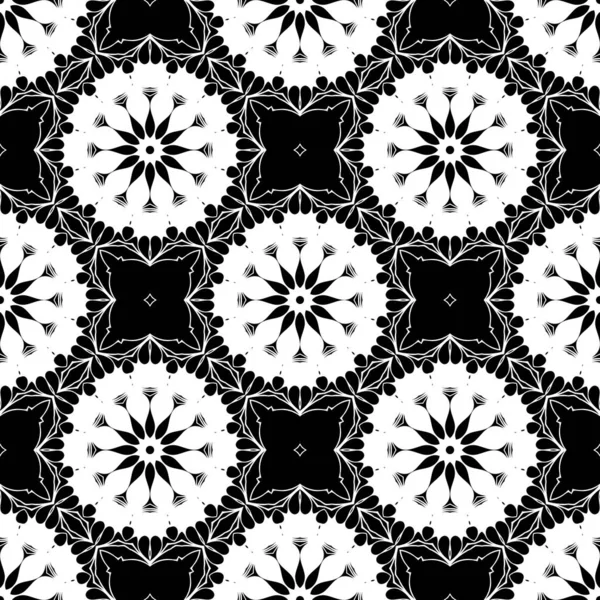 Fondo Ornamental Abstracto Geométrico Blanco Negro — Foto de Stock