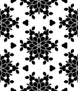 Siyah beyaz geometrik soyut süs arka planı