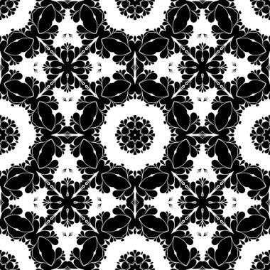 Siyah beyaz geometrik soyut süs arka planı