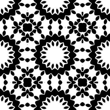 Siyah beyaz geometrik soyut süs arka planı