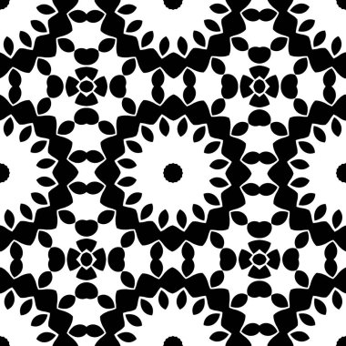 Siyah beyaz geometrik soyut süs arka planı