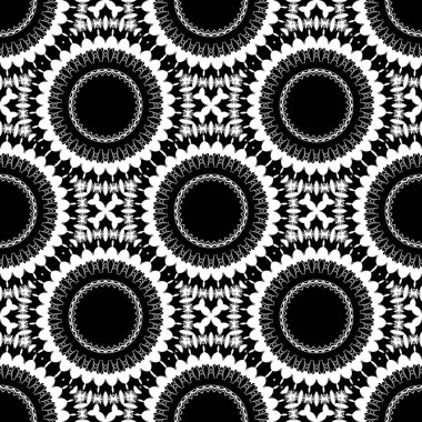 soyut siyah beyaz daireler ve yuvarlak şekiller arka plan