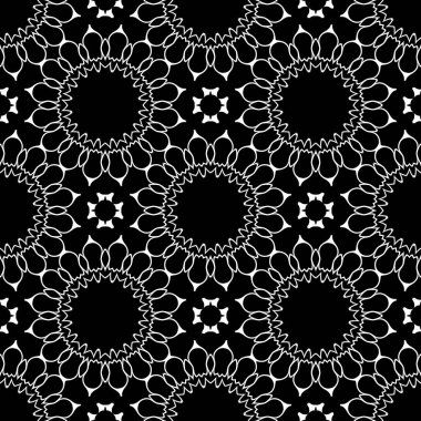 Siyah ve beyaz süs arka plan