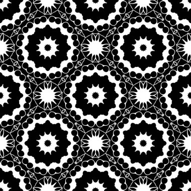 Siyah beyaz geometrik soyut süs arka planı