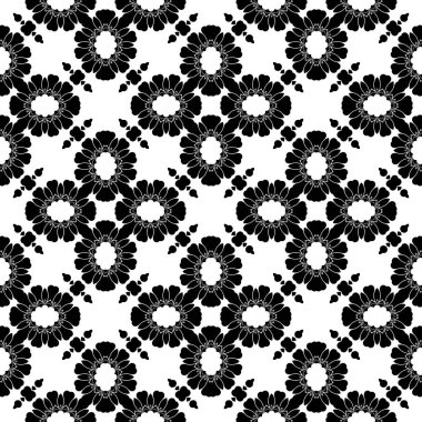 Siyah beyaz renklerde trendy soyut desen