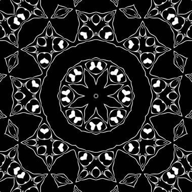 Siyah ve beyaz modern soyut desen 