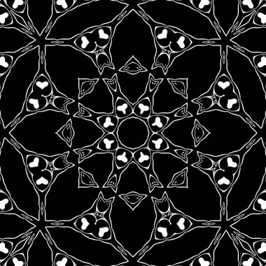 Siyah ve beyaz modern soyut desen 