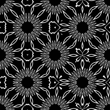 Siyah ve beyaz modern soyut desen 