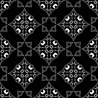 Siyah ve beyaz modern soyut desen 