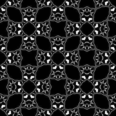 Siyah ve beyaz modern soyut desen 