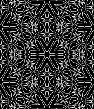 Siyah ve beyaz modern soyut desen 