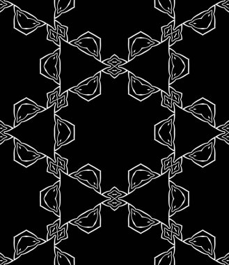 Siyah ve beyaz modern soyut desen 