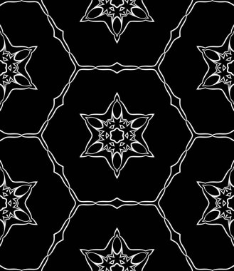 Siyah ve beyaz modern soyut desen 