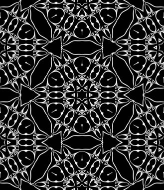 Siyah ve beyaz modern soyut desen 